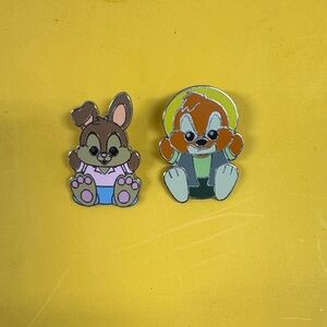 Brer Rabbit & Brer Fox Splash Mountain Pins